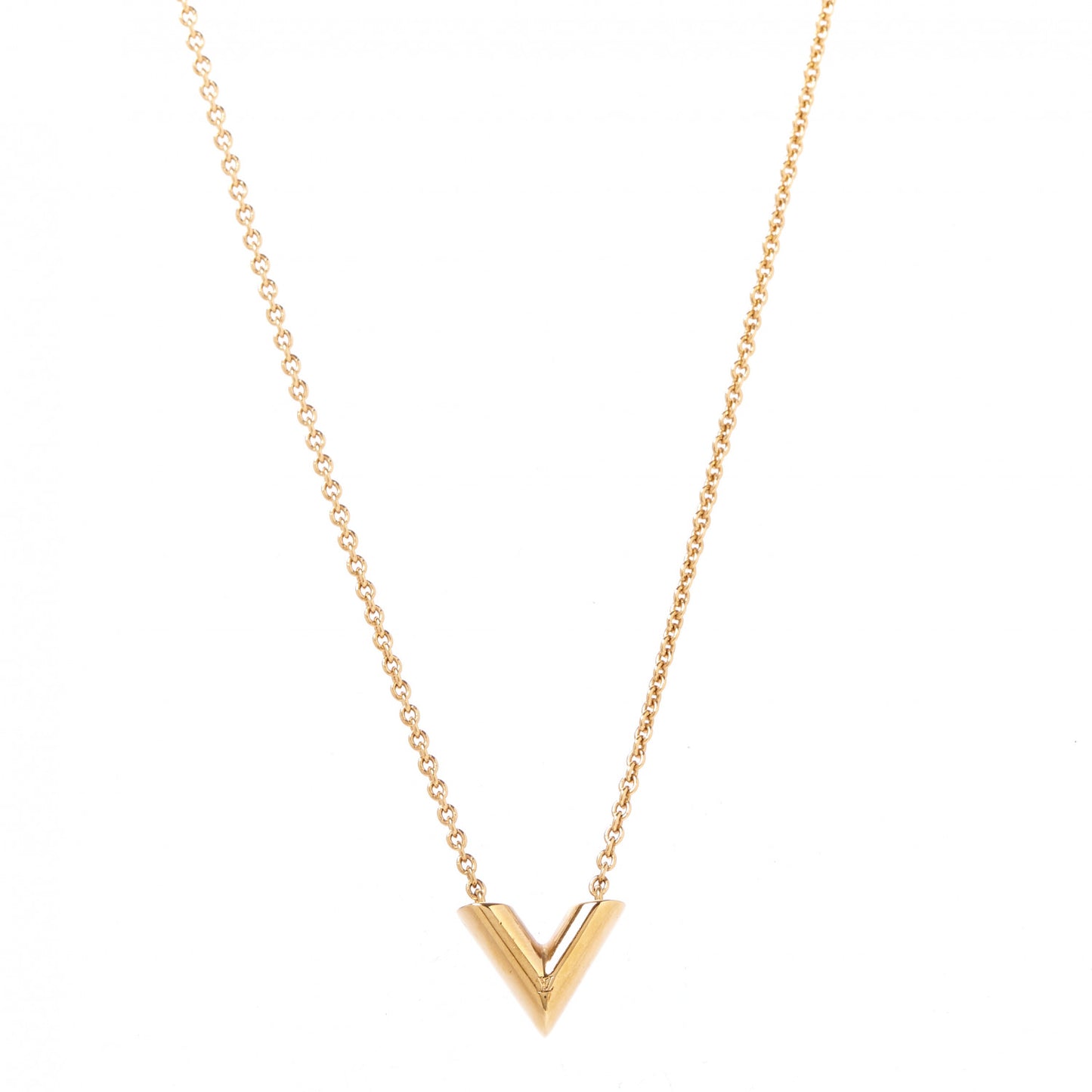Essential V Necklace Gold