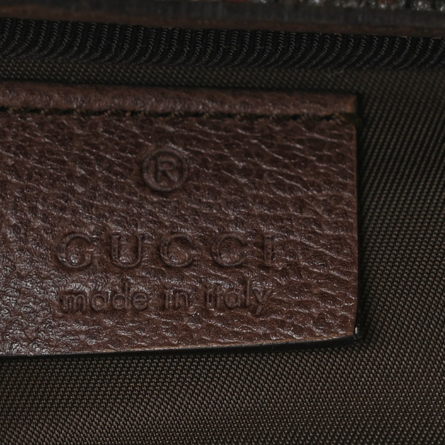 Gucci GG Supreme Monogram Textured Calfskin Web Ophidia Vanity Cosmetic Case Beige Ebony New Acero 6 of 9