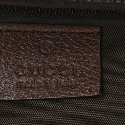 Gucci GG Supreme Monogram Textured Calfskin Web Ophidia Vanity Cosmetic Case Beige Ebony New Acero 6 of 9