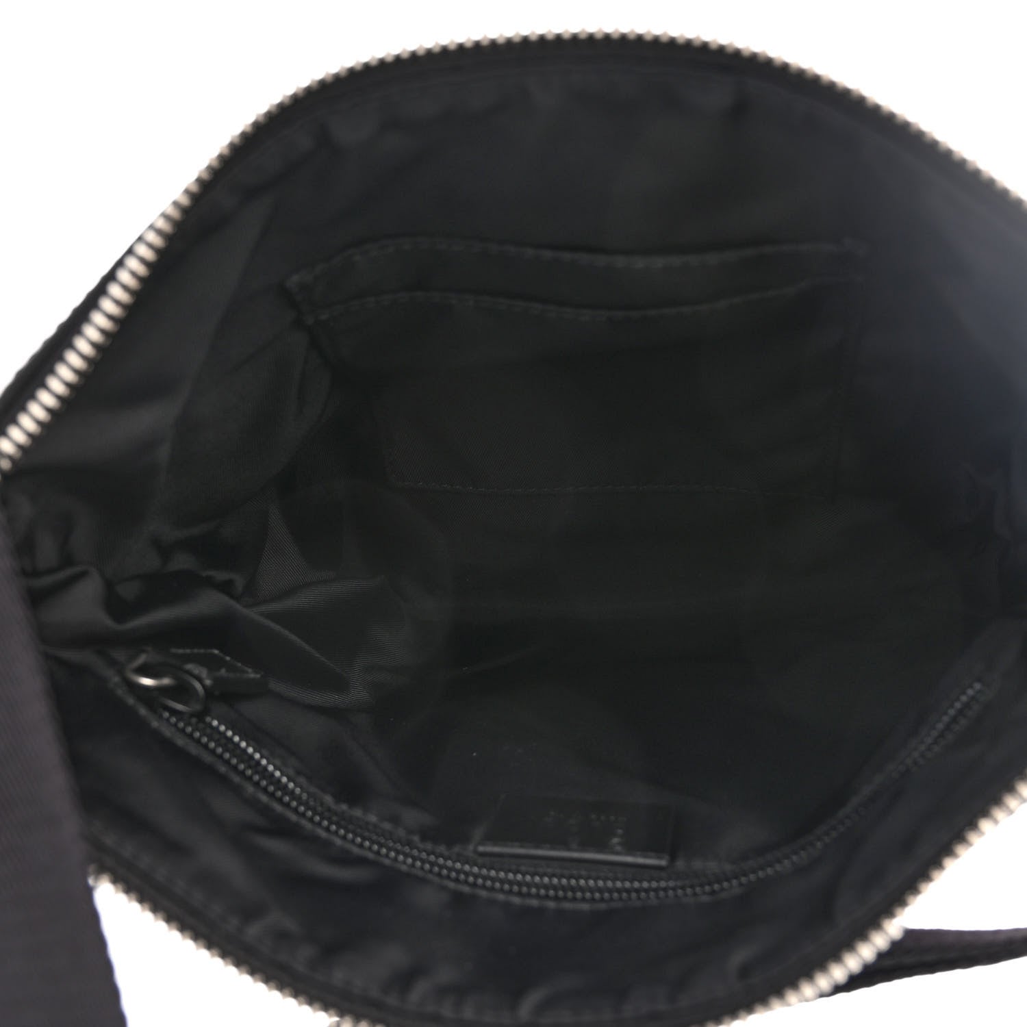 Gucci Techno Canvas Selleria Calfskin Web Small Flat Messenger Bag Black 5 of 9