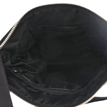 Gucci Techno Canvas Selleria Calfskin Web Small Flat Messenger Bag Black 5 of 9