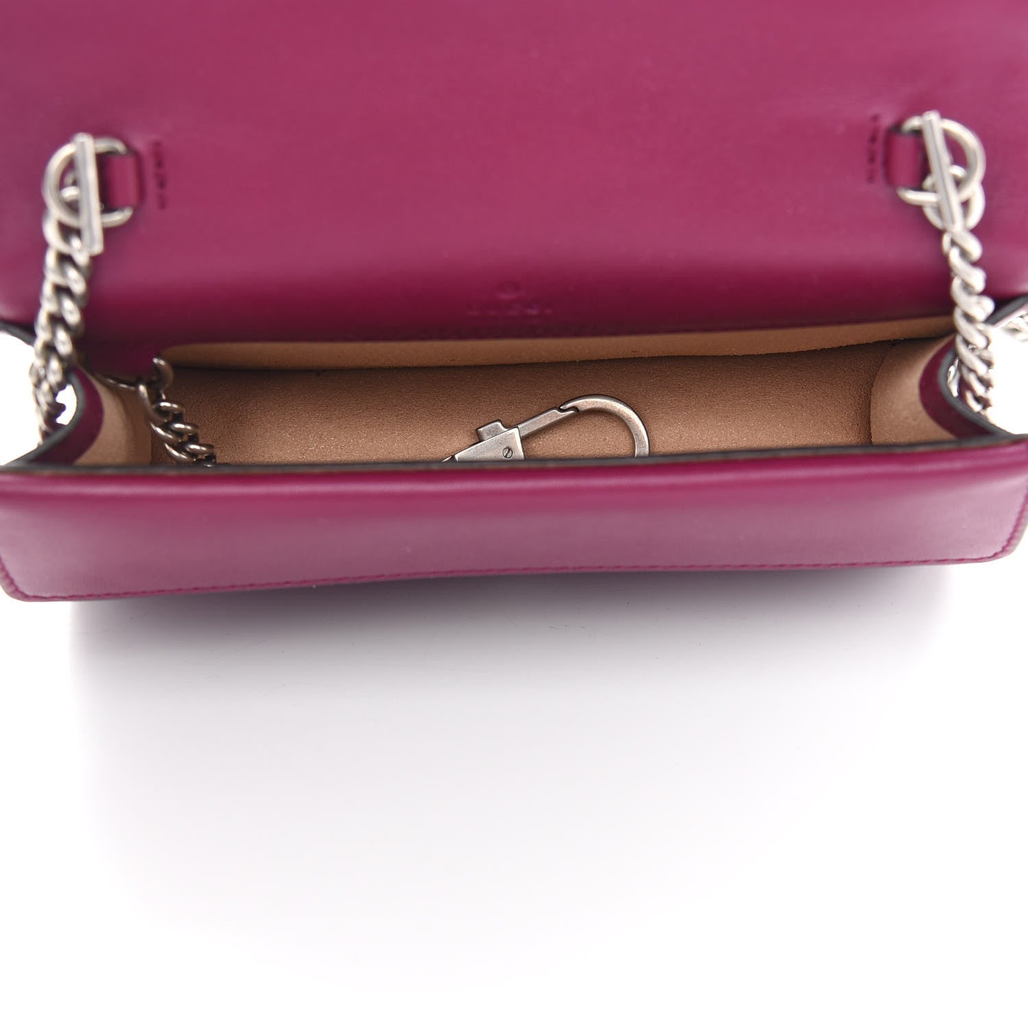 Gucci Velvet Super Mini Dionysus Shoulder Bag Fuchsia Violet Cyclamen 5 of 9