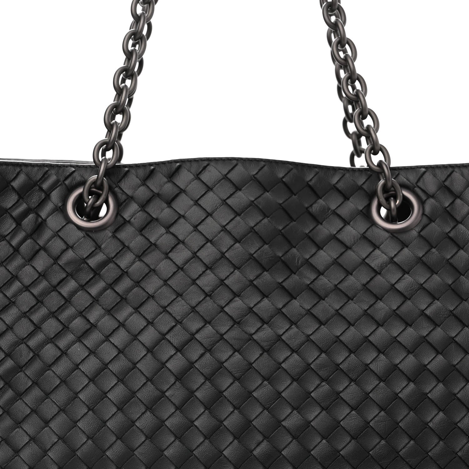 Bottega Veneta Nappa Intrecciato Large Classic Chain Strap Tote Black 9 of 13