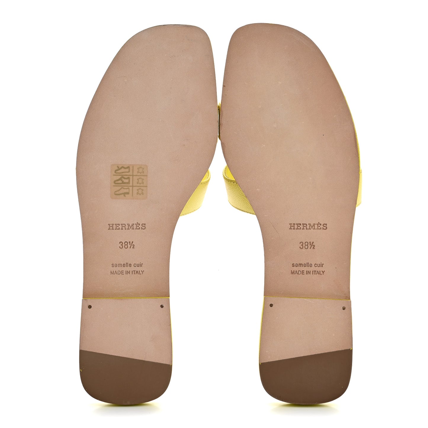 Epsom Oran Sandals 38.5 Jaune Pollen