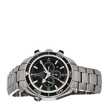Omega Stainless Steel 45.5 mm Seamaster Planet Ocean Chronograph Automatic Watch Black 2210.50.00 2 of 4