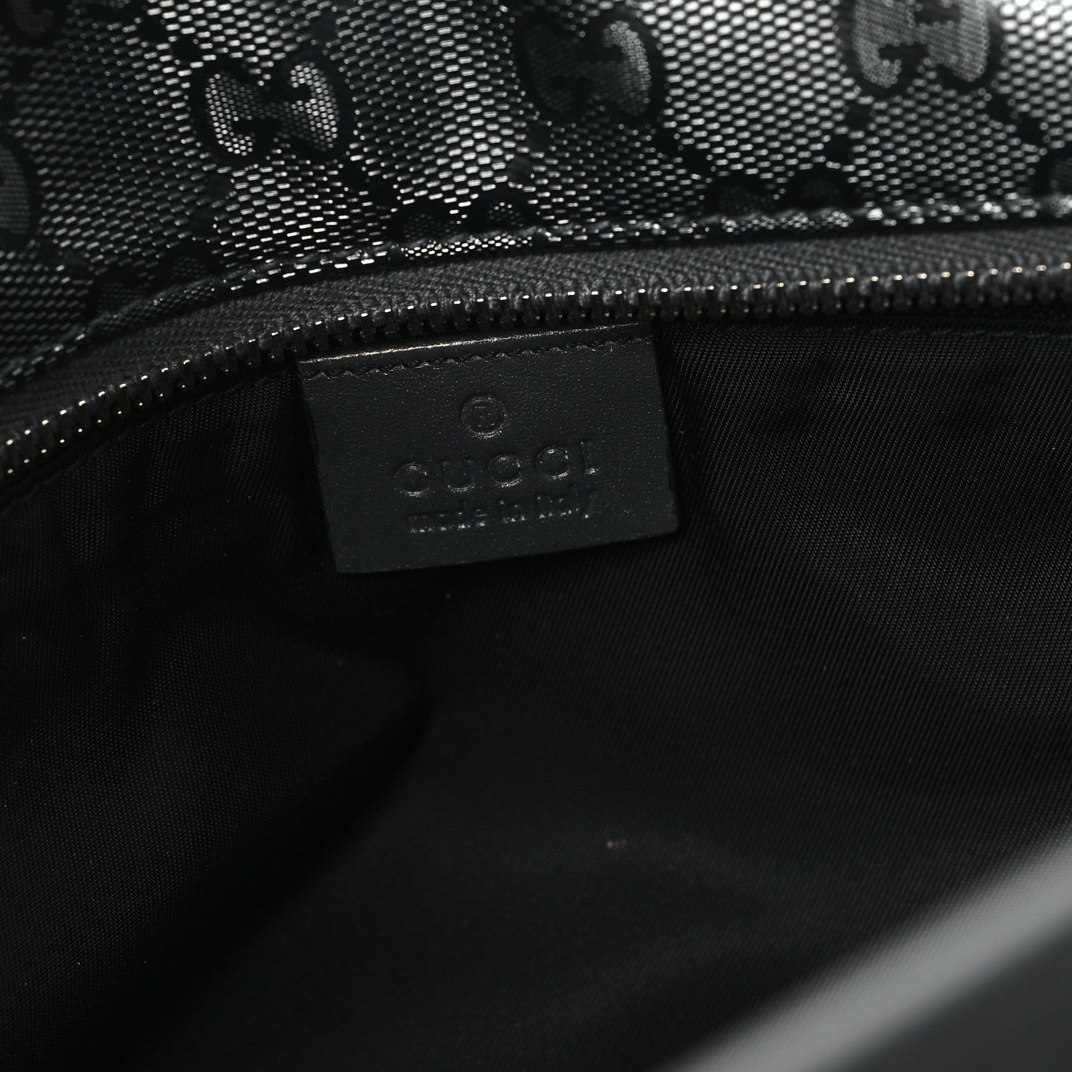 Gucci Imprime Monogram Medium Zippered Shopping Tote Pewter 6 of 11