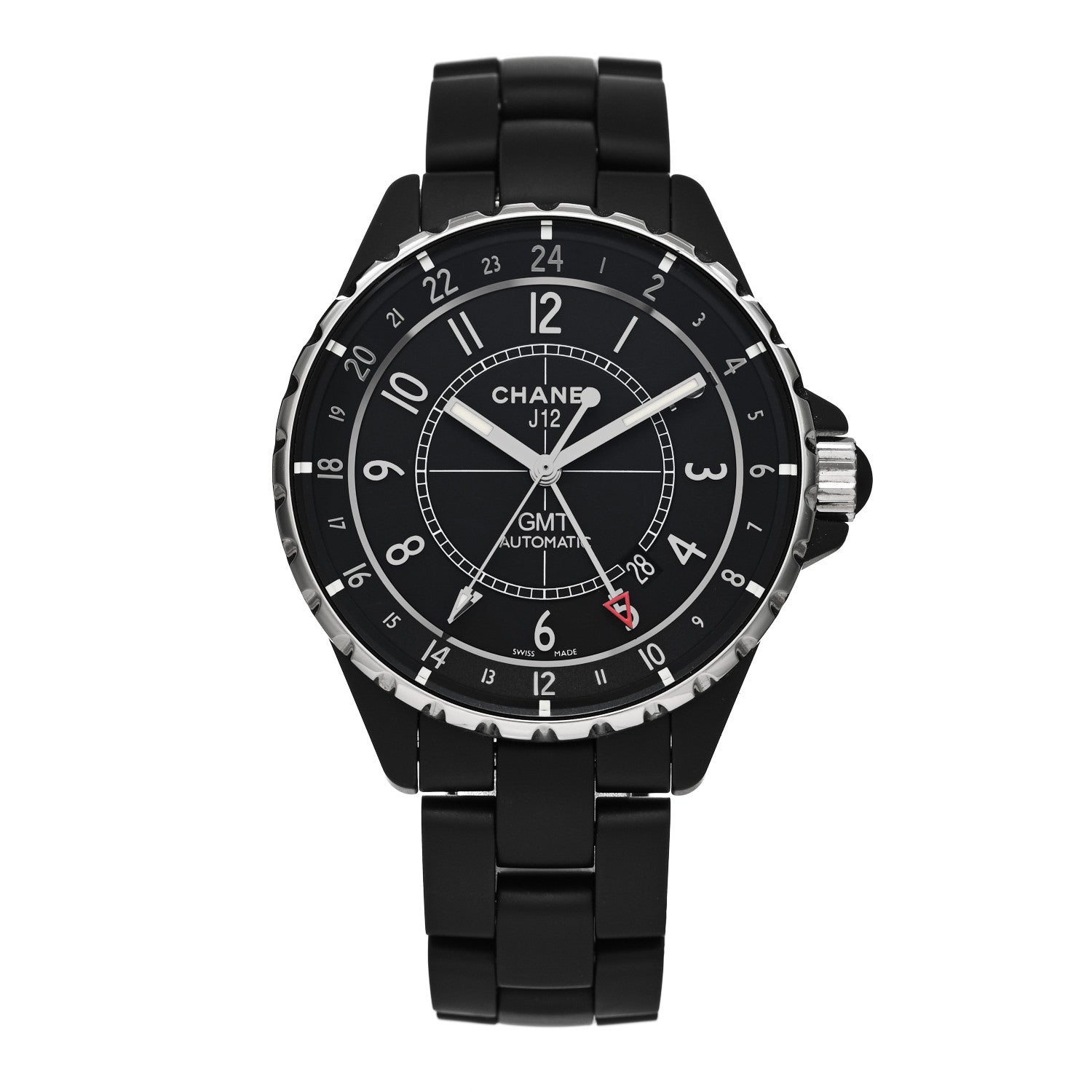 Chanel Stainless Steel Matte Ceramic 41mm J12 GMT Automatic Watch Black 1 of 5