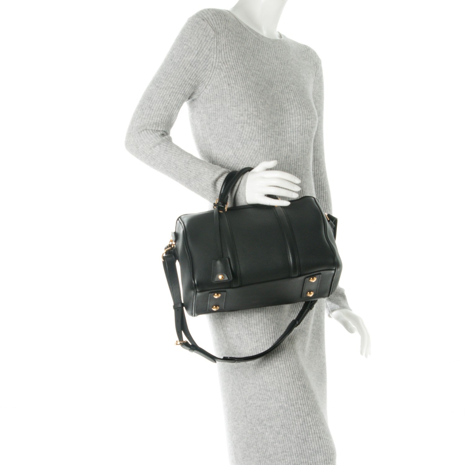 Louis Vuitton Veau Cachemire SC Bag PM Black 3 of 8