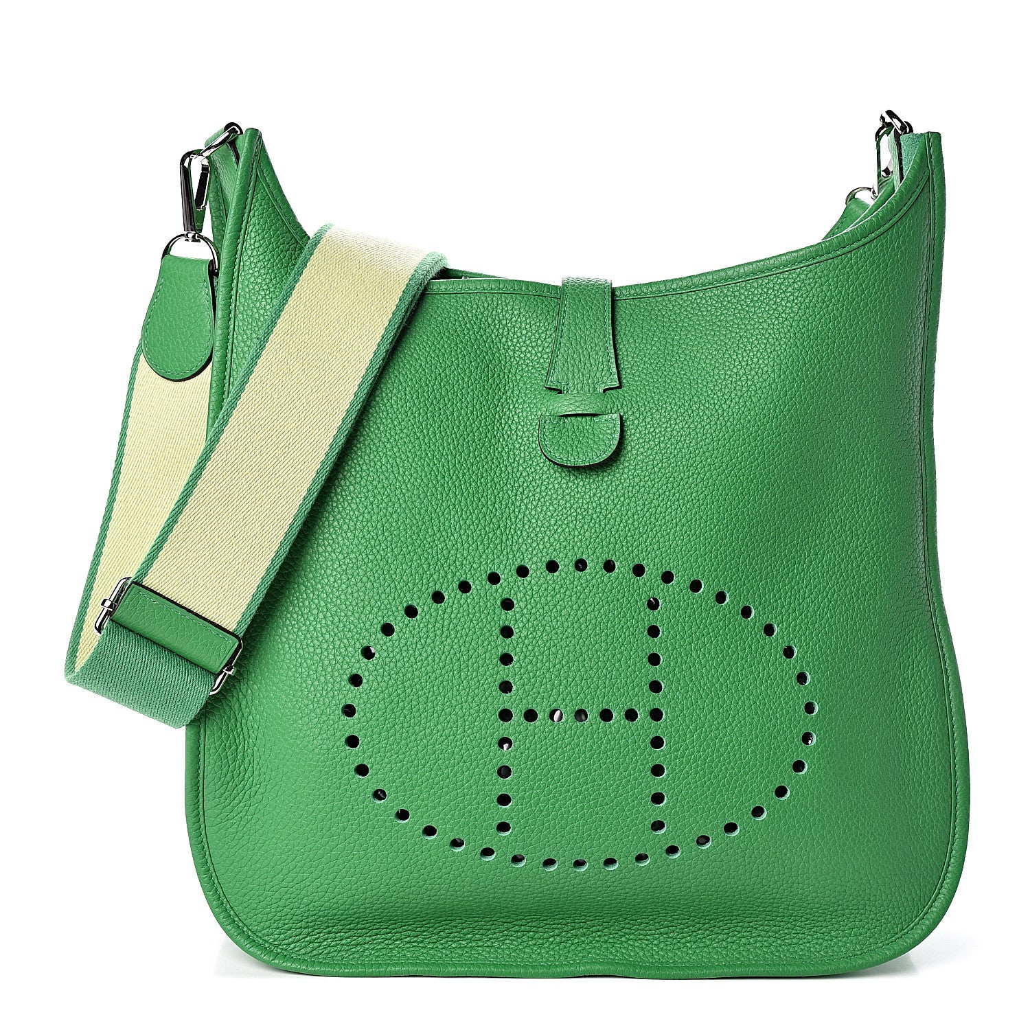 Hermes Taurillon Clemence Amazone Evelyne III GM Bambou 1 of 10