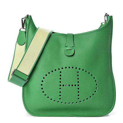 Hermes Taurillon Clemence Amazone Evelyne III GM Bambou 1 of 10