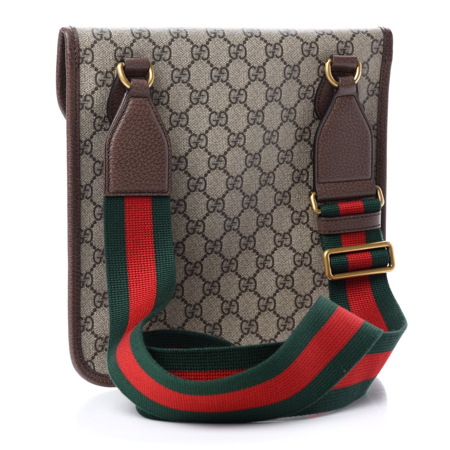 GG Supreme Monogram Web Medium Neo Vintage Flap Messenger Bag Beige New Acero