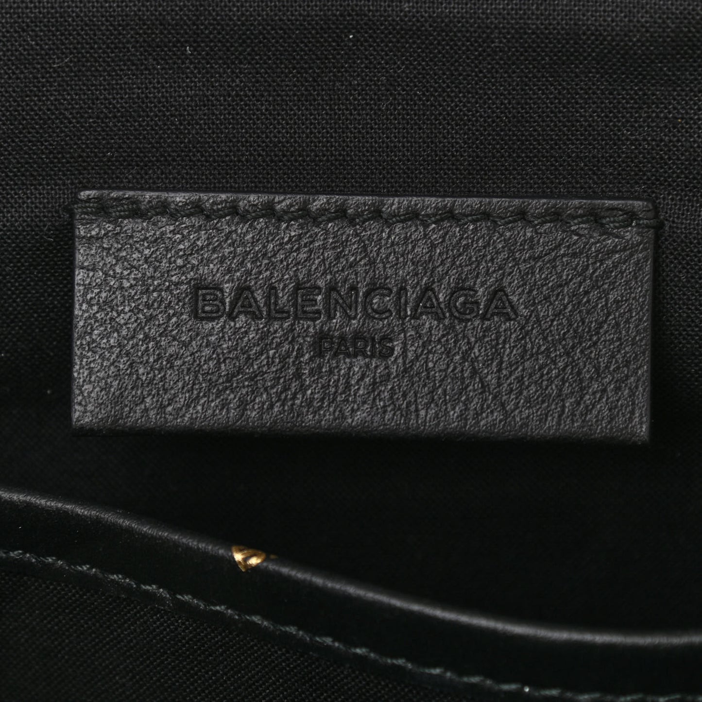 Agneau Allover Logo Pouch Black