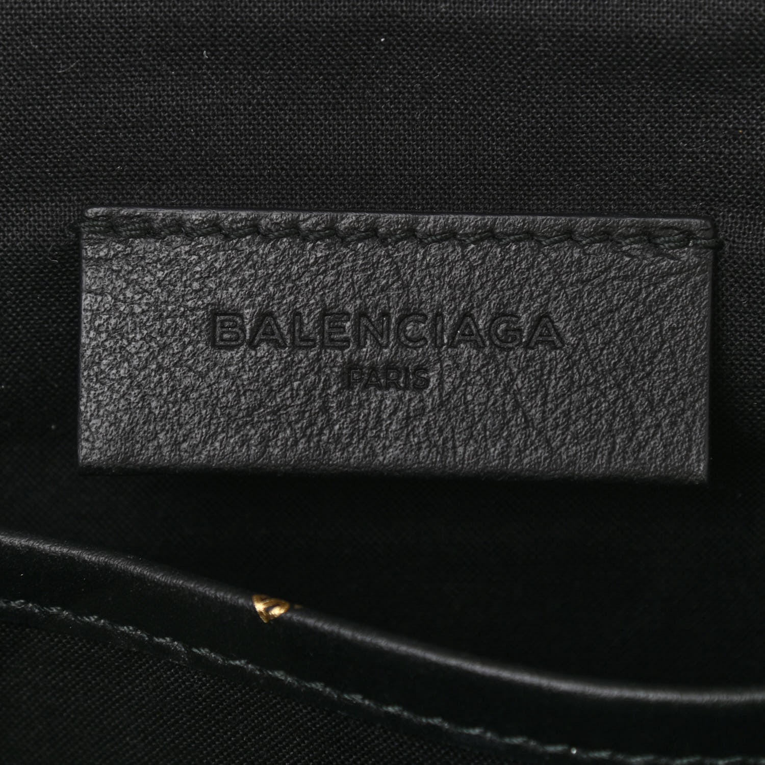 Balenciaga Agneau Allover Logo Pouch Black 8 of 9
