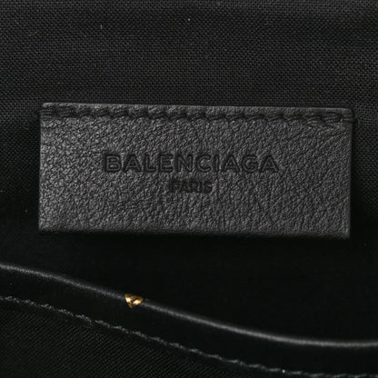 Balenciaga Agneau Allover Logo Pouch Black 8 of 9