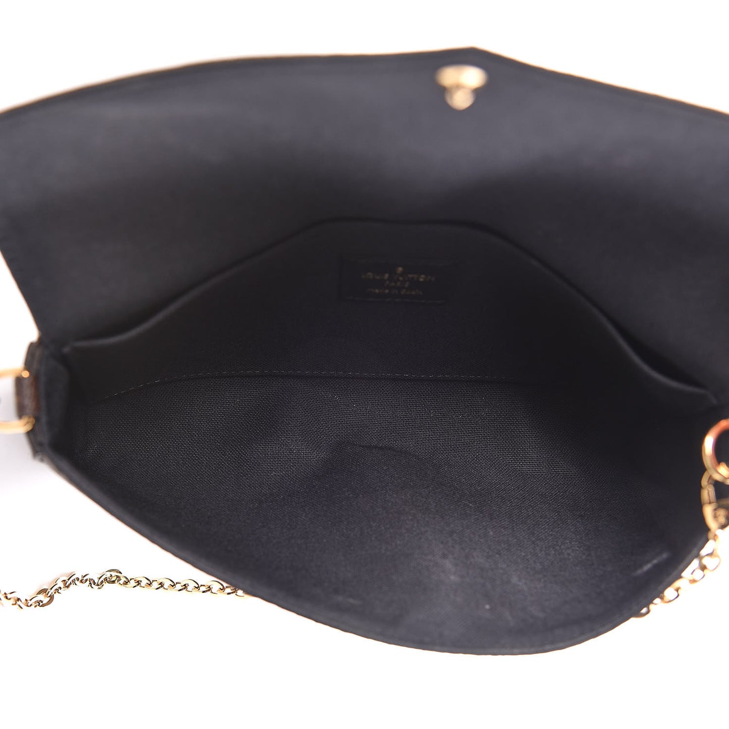 Monogram Blossom Pochette Felicie Chain Wallet Black