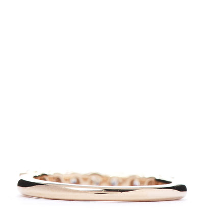 Tiffany 18K Rose Gold Diamond 3mm Half Circle Embrace Band Ring 50 5.5 3 of 6