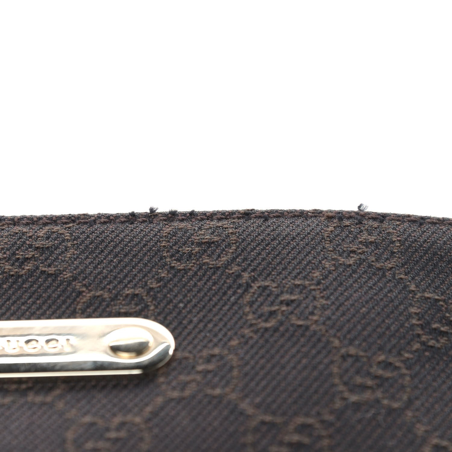 Gucci Denim Monogram Messenger Bag Dark Brown 10 of 11