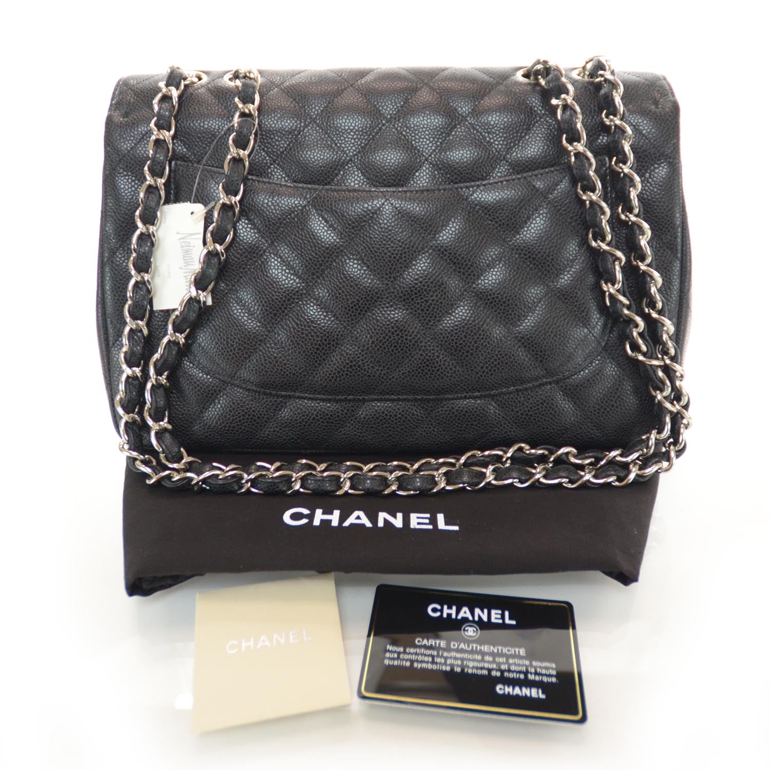 Chanel Caviar Jumbo Single Flap Black 3 of 10
