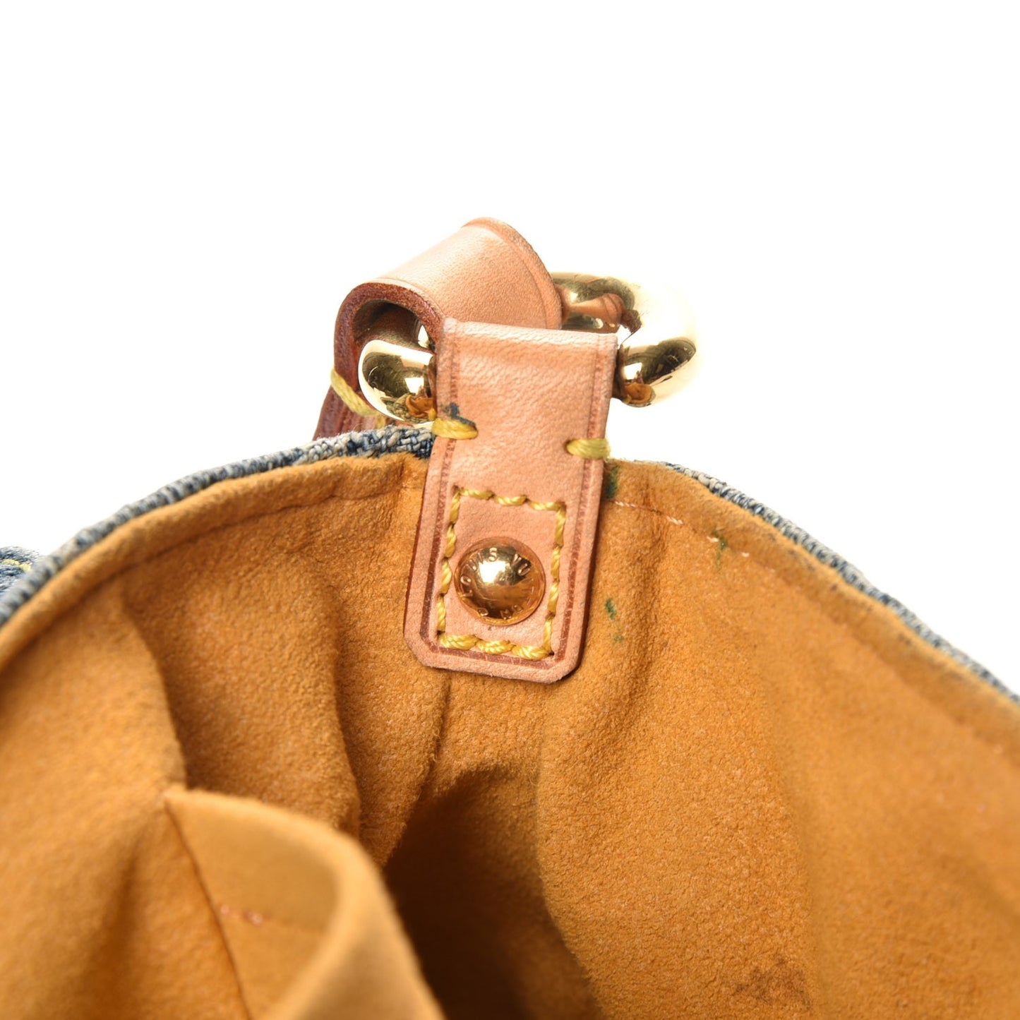 Monogram Denim Mini Pleaty Blue