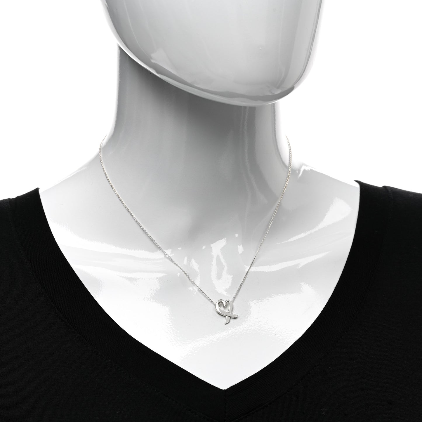 Sterling Silver Small Paloma Picasso Loving Heart Pendant Necklace