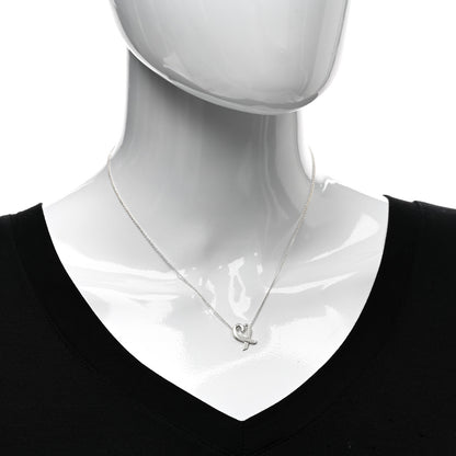 Tiffany Sterling Silver Small Paloma Picasso Loving Heart Pendant Necklace 2 of 4