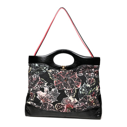Chanel Patent Calfskin Canvas Printed Large 31 Shopping Bag Black 1 of 12
