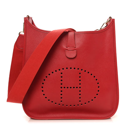 Hermes Courchevel Evelyne GM Rouge Vif 1 of 10