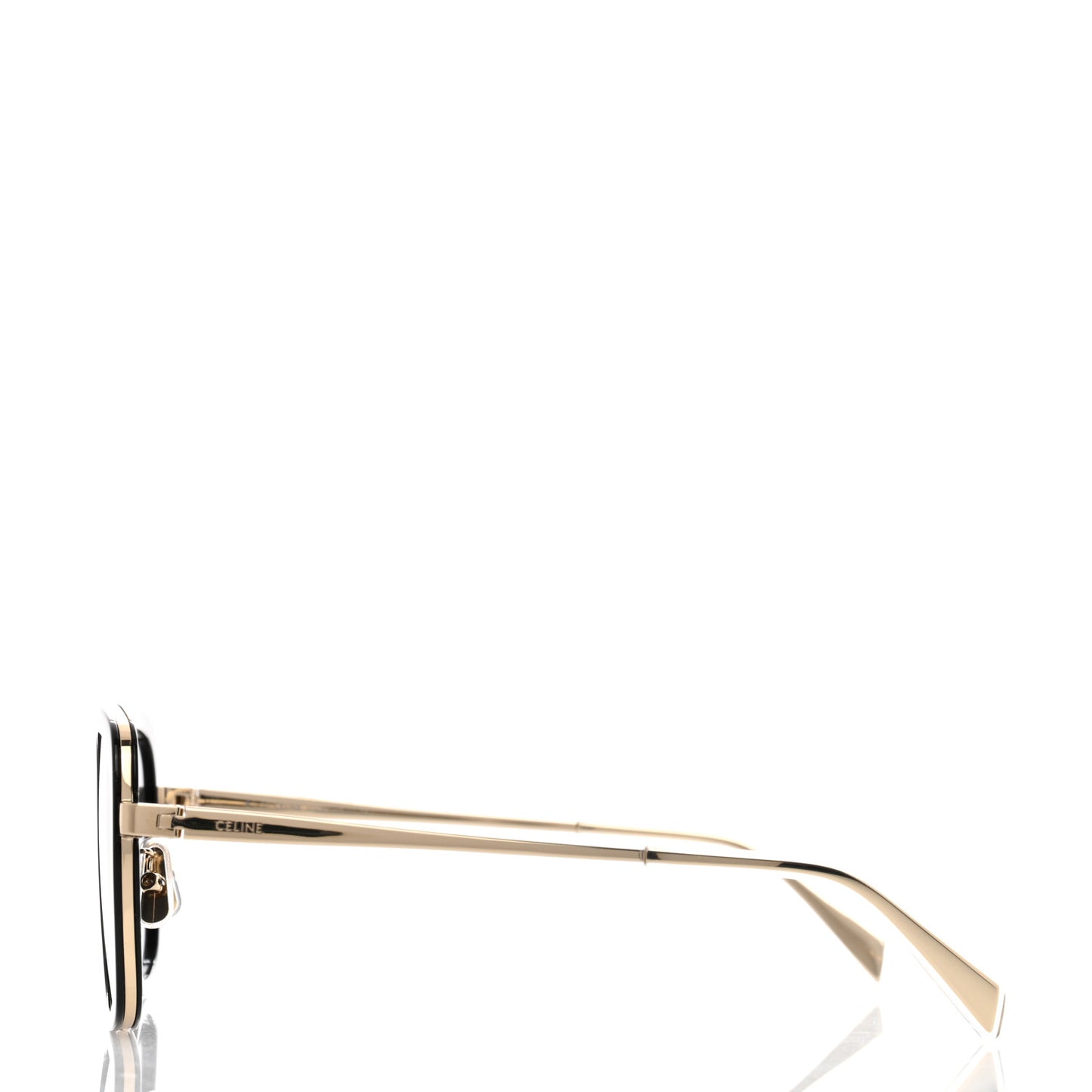 Oversized Square Metal Sunglasses CL40202U Black