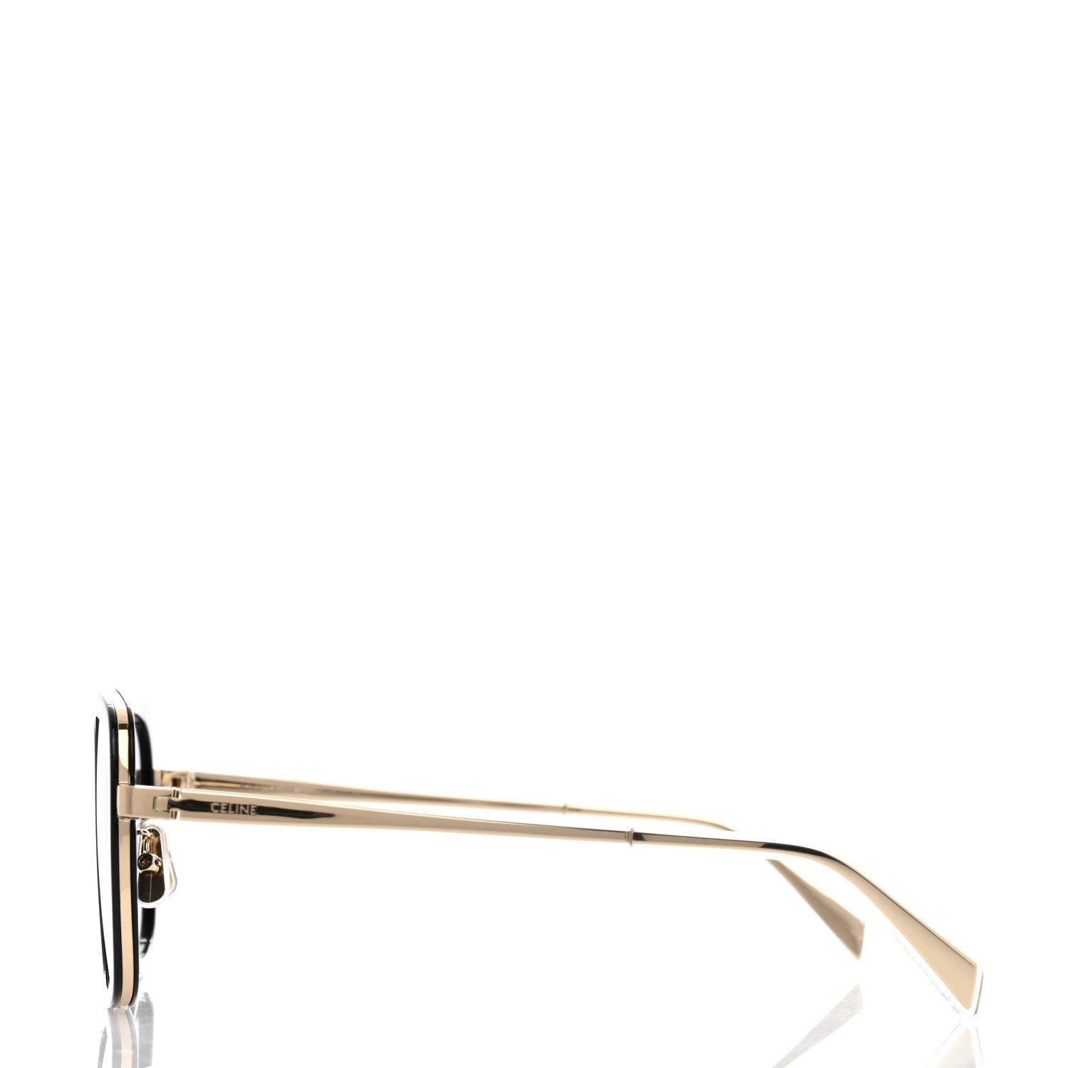 Celine Oversized Square Metal Sunglasses CL40202U Black 3 of 7