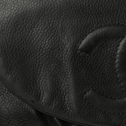 Chanel Caviar Half Moon Wallet On Chain WOC Black 18 of 23