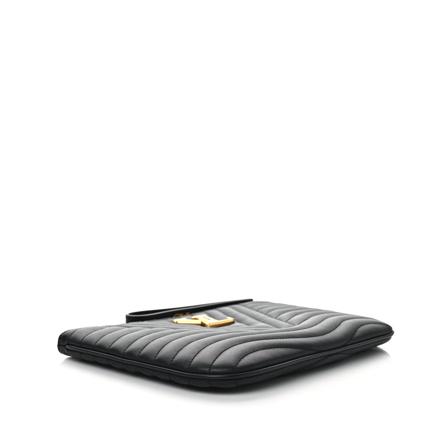 Calfskin New Wave Zipped Pochette Black
