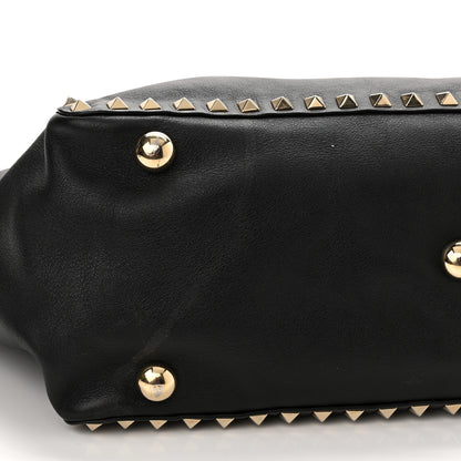 Valentino Garavani Vitello Medium Rockstud Tote Black 11 of 12