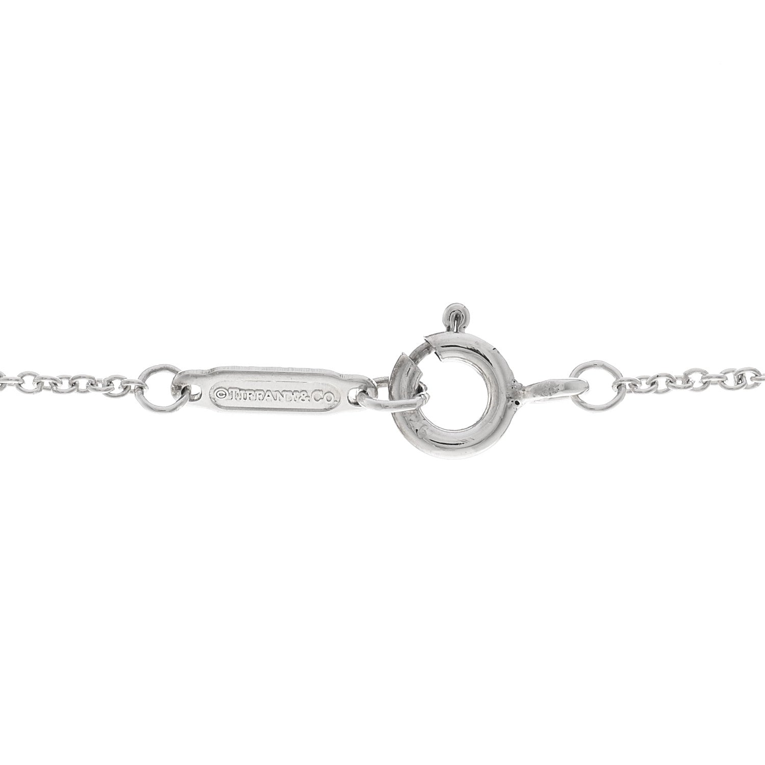 Tiffany Sterling Silver Large Atlas Open Pendant Necklace 4 of 4