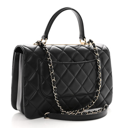 Chanel Lambskin Quilted Medium Trendy CC Flap Dual Handle Bag Black 3 of 10
