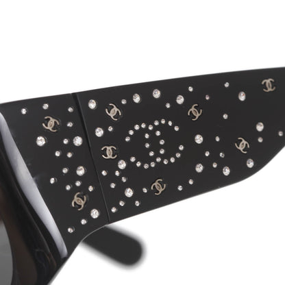 Chanel Swarovski Crystal CC Logo Sunglasses 5134 B 5 of 8