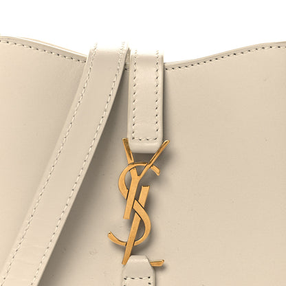 Saint Laurent Smooth Calfskin Le 5 A 7 Vertical Hobo Crema Soft 8 of 10