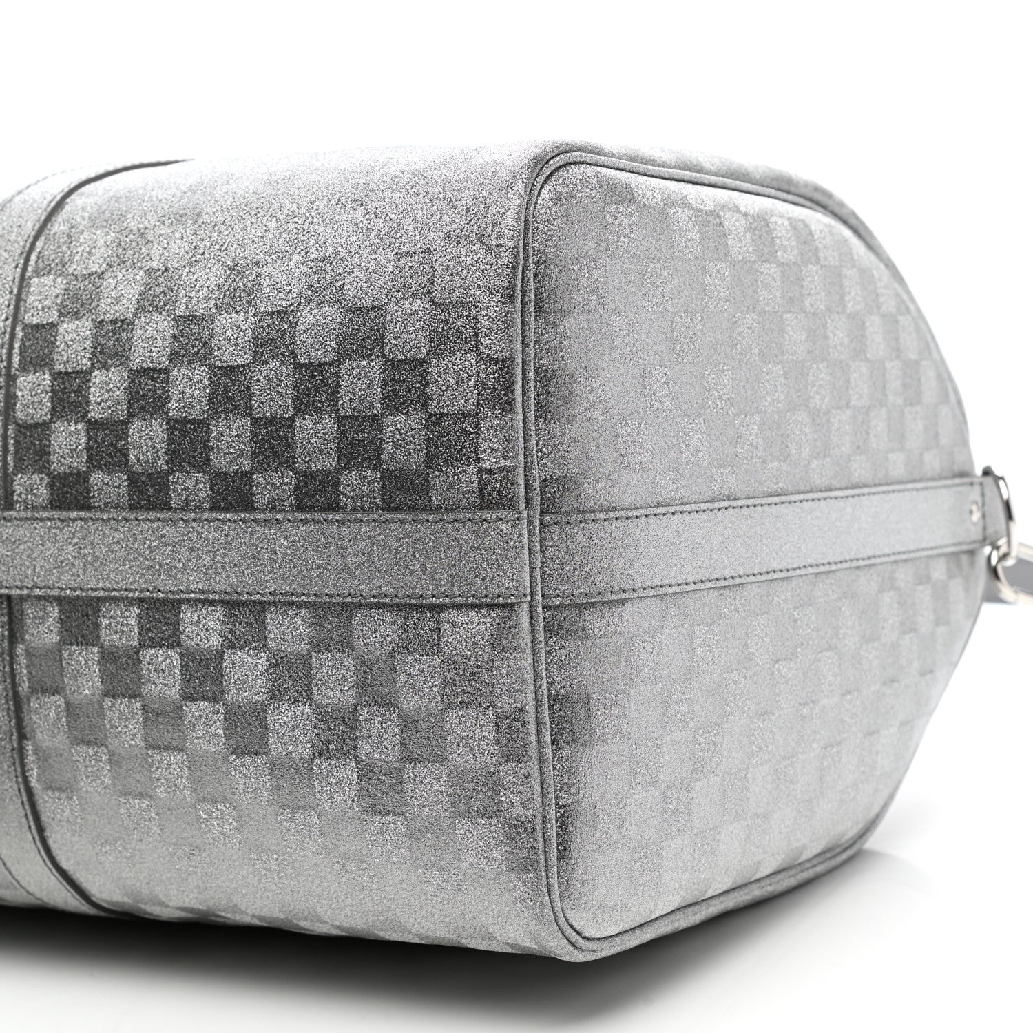 Louis Vuitton Damier Glitter Keepall Bandouliere 50 Silver 8 of 9