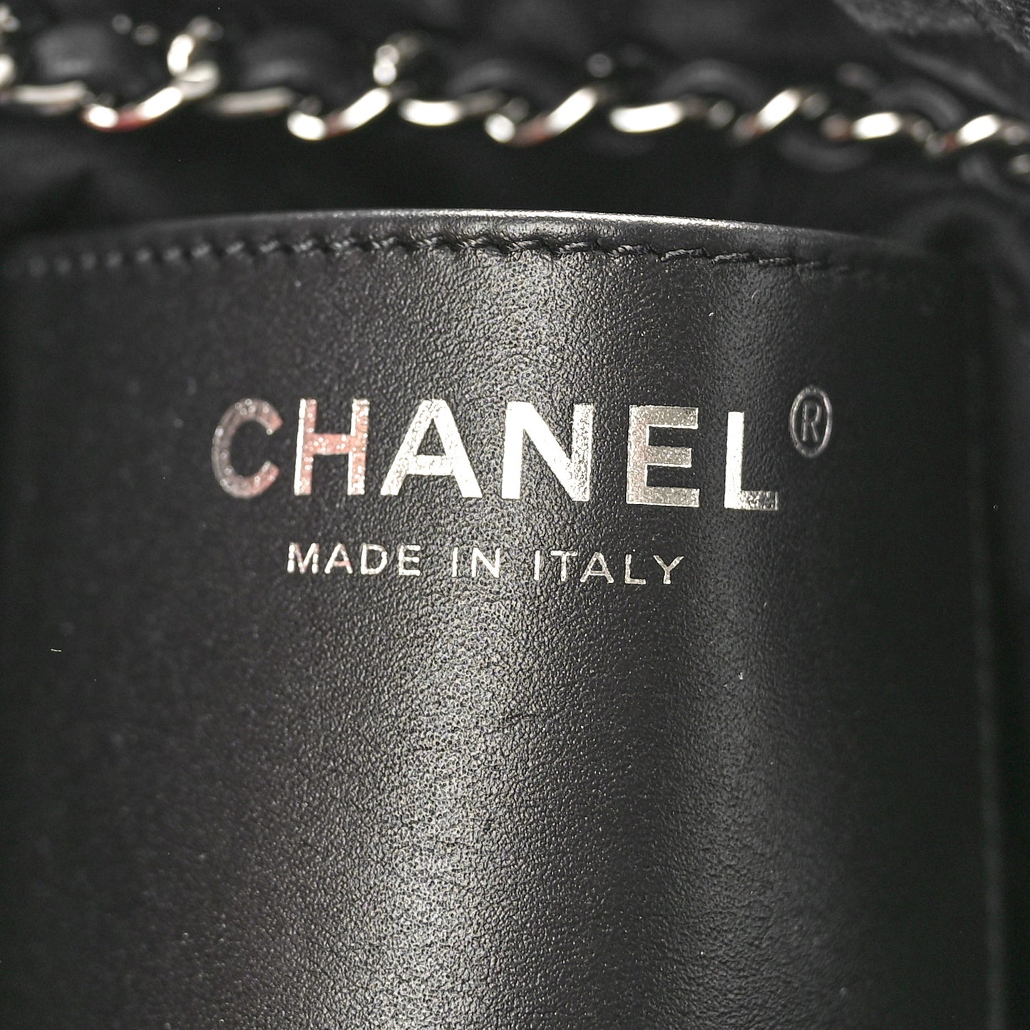 Denim Quilted Floral Print Mini Chanel 22 Black Grey