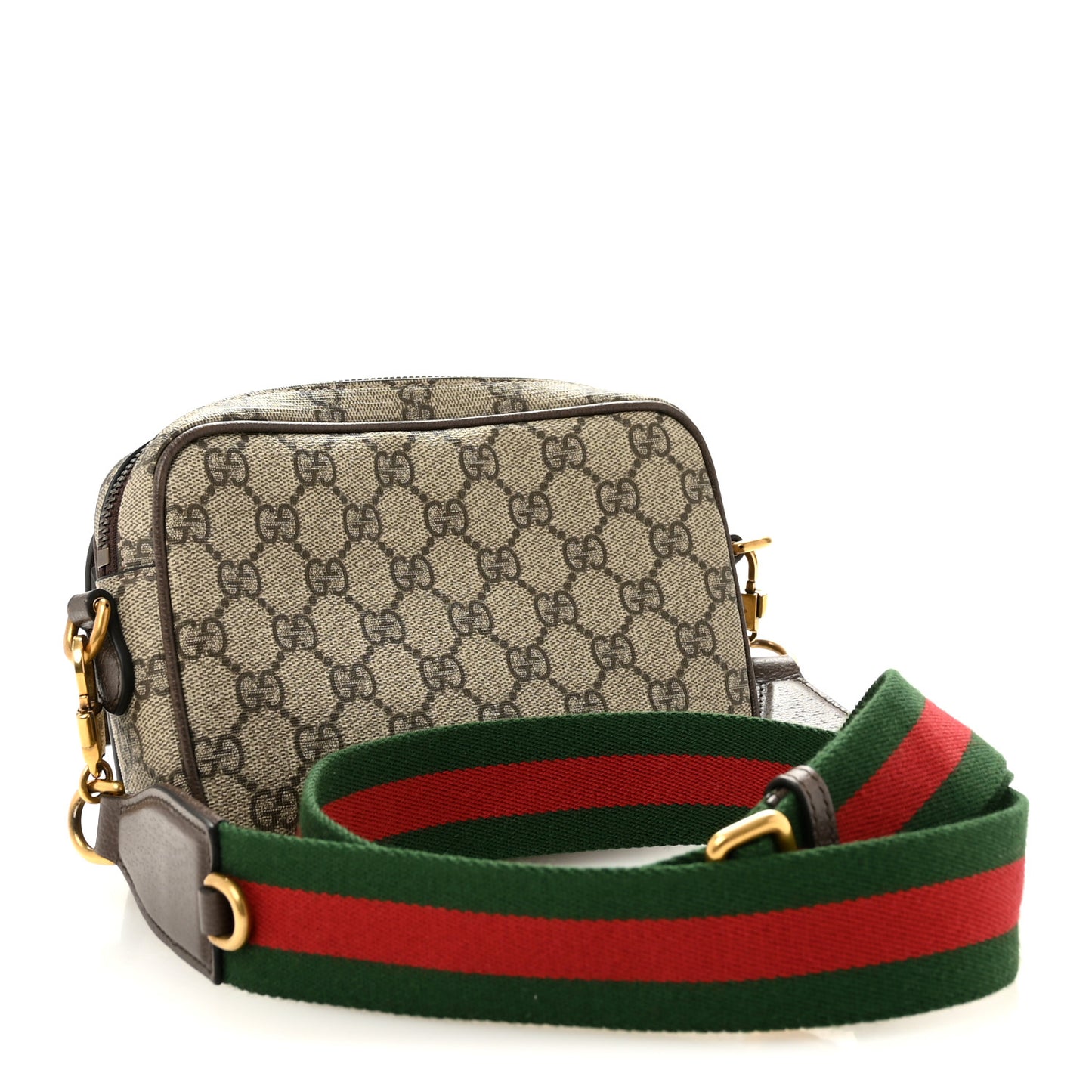 GG Supreme Monogram Web Mini Ophidia Bag Beige Ebony