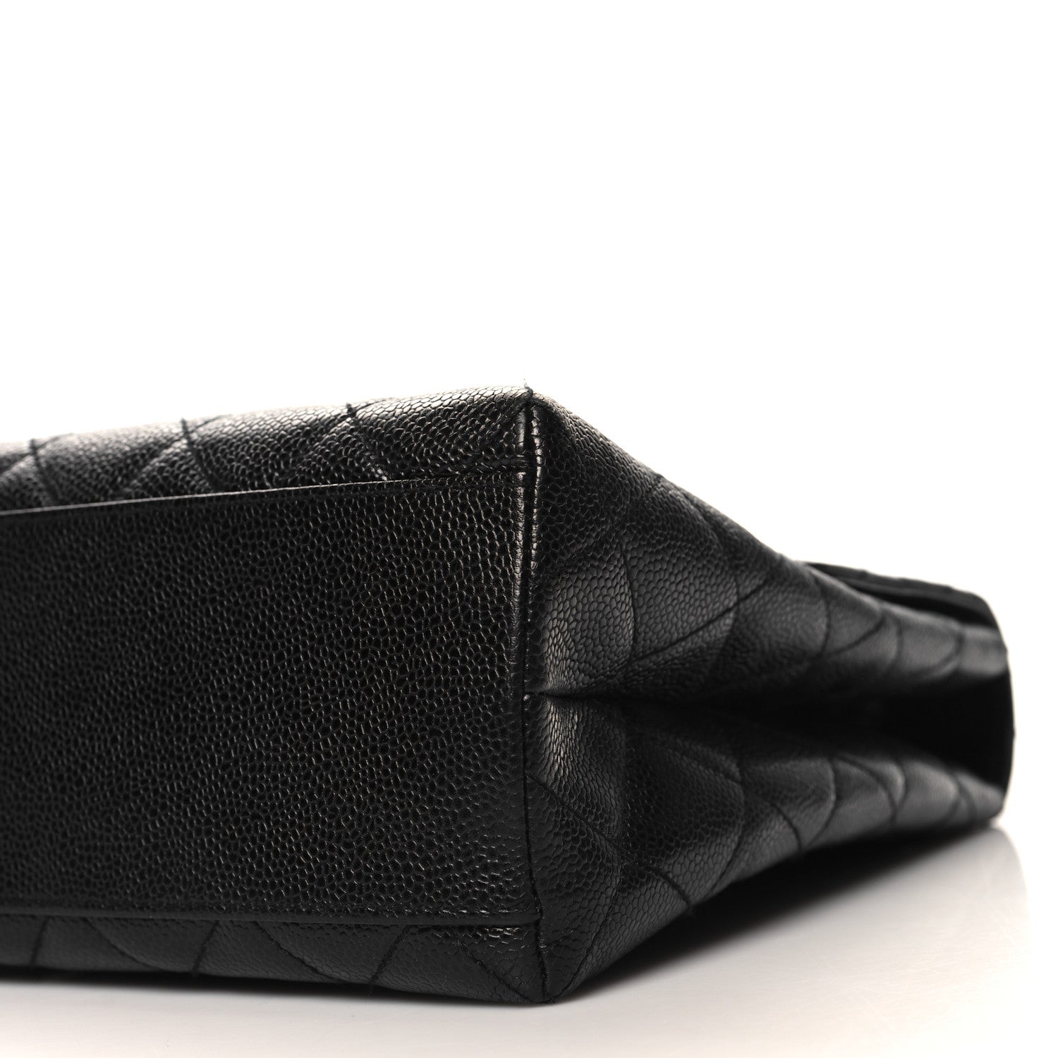 Chanel Caviar Quilted Jumbo Kelly Flap Black 10 of 12