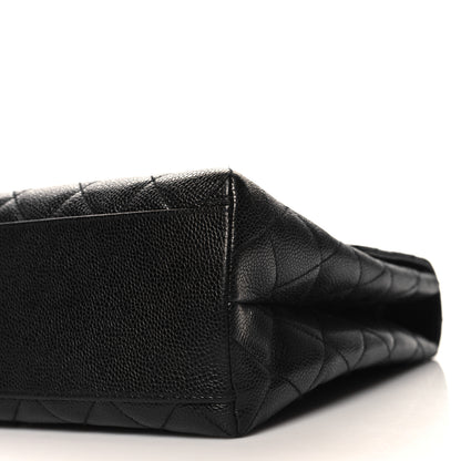 Chanel Caviar Quilted Jumbo Kelly Flap Black 10 of 12