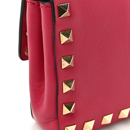 Valentino Garavani Nappa Rockstud Bangle Clutch Red 10 of 16