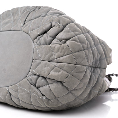 Chanel Iridescent Calfskin Quilted Small In The Mix Tote Grey 9 of 14