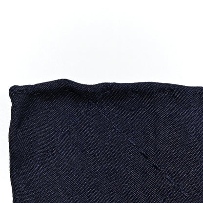 Chanel Silk CC Square Scarf Navy 7 of 10