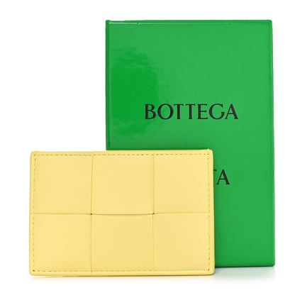 Bottega Veneta Nappa Intreccio Cassette Credit Card Holder Sherbert 8 of 8