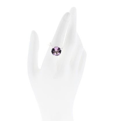 Tiffany Sterling Silver Amethyst Sparklers Octagonal Cocktail Ring 54 7 2 of 5
