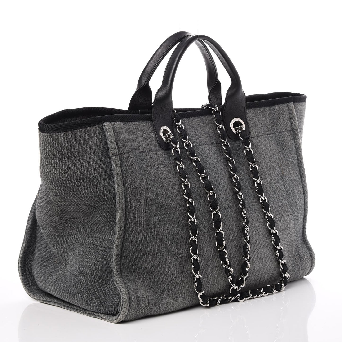 Canvas Deauville Large Tote Grey