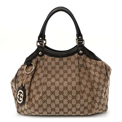 Gucci Monogram Medium Sukey Tote Dark Brown 1 of 14