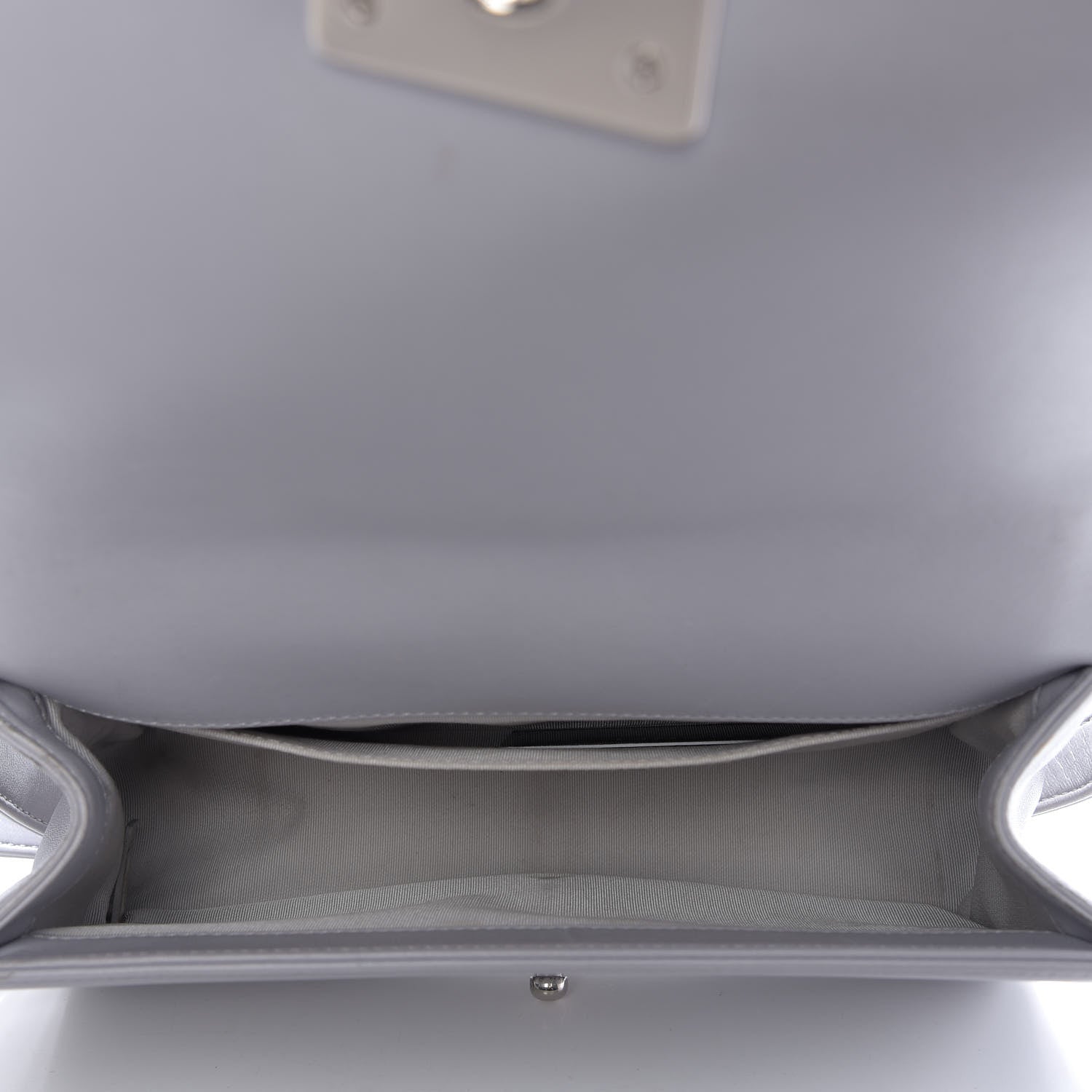 Chanel Calfskin Quilted Medium Boy Flap Grey 6 of 10