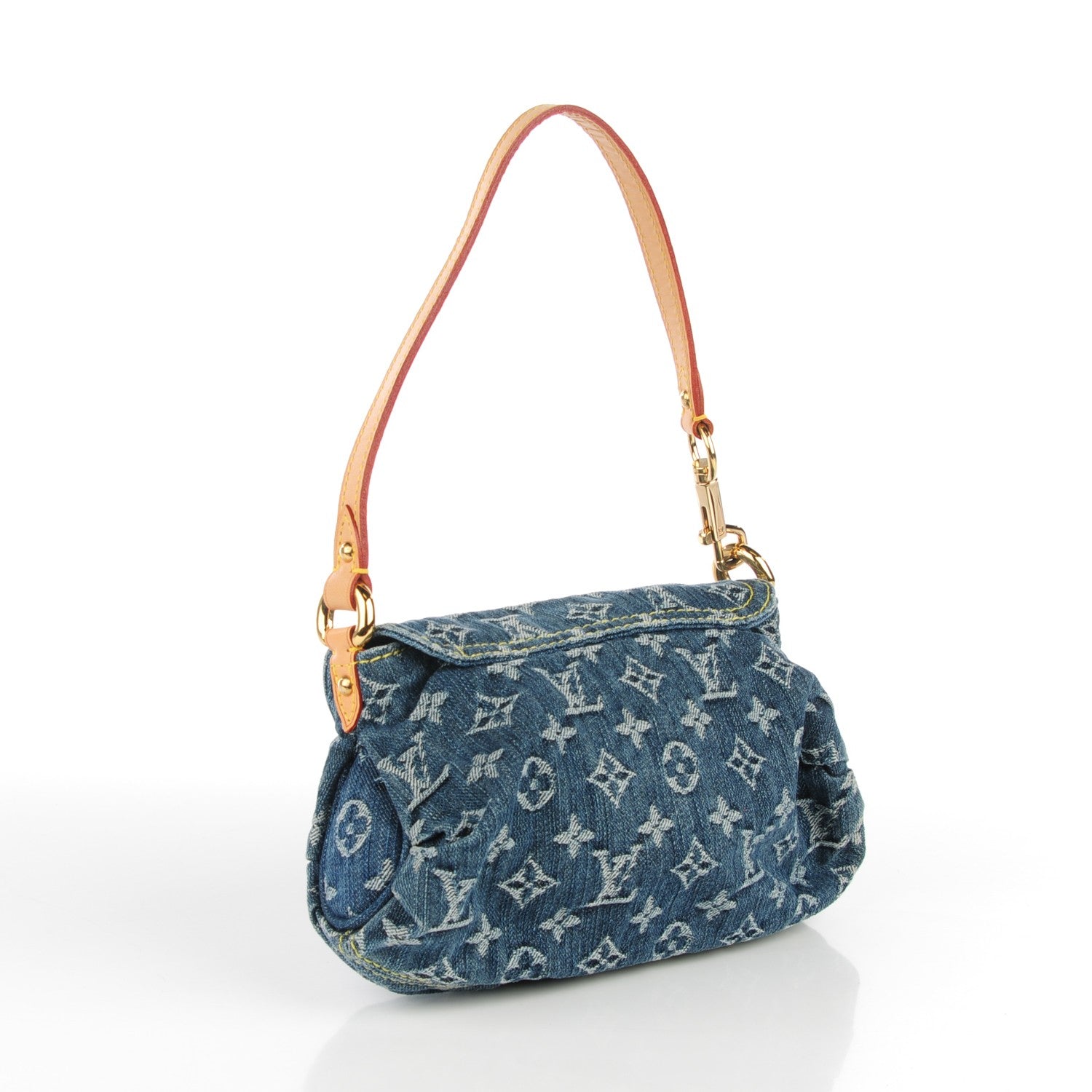 Louis Vuitton Monogram Denim Mini Pleaty Blue 3 of 7